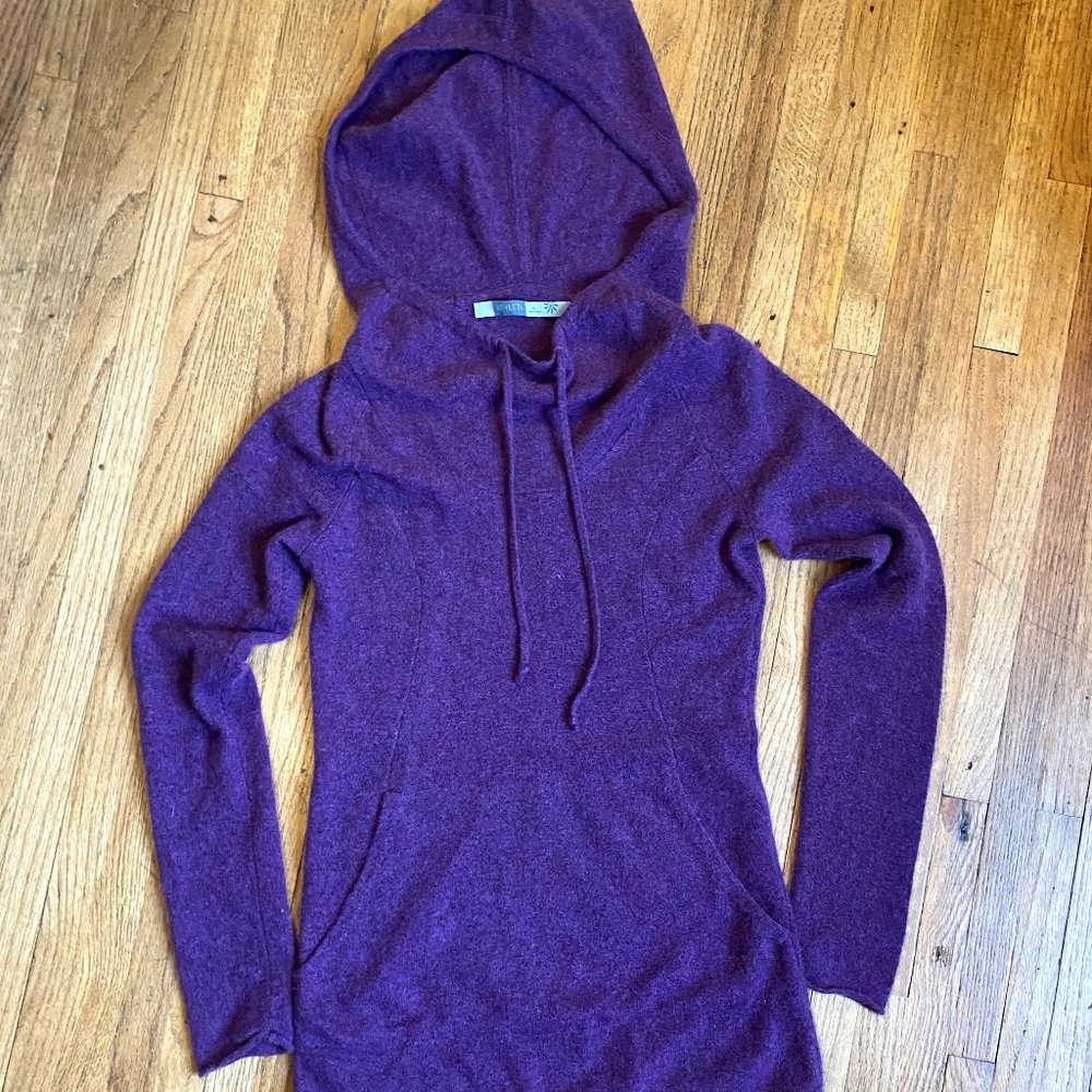 Athleta Women's Purple Cashmere Pullover Hoodie S